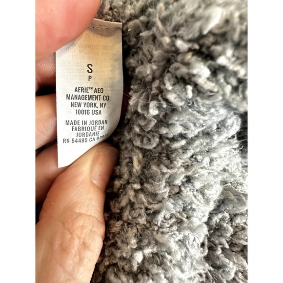 Aerie Knee Length, Tie Front, Fuzzy Cardigan w/pockets sz s - Picture 5 of 8